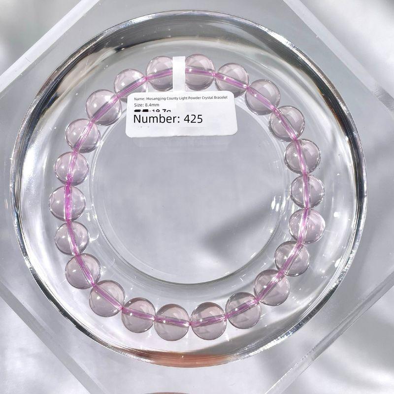 

Natural Pink Crystal Bracelet Mozambique Starlight Pink Ross Quartz Crystal Ornament