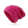 Keep Warm Beanie Hat Mixed Color Ear Protection Hat Trendy Knitted Hat  for Autumn & Winter