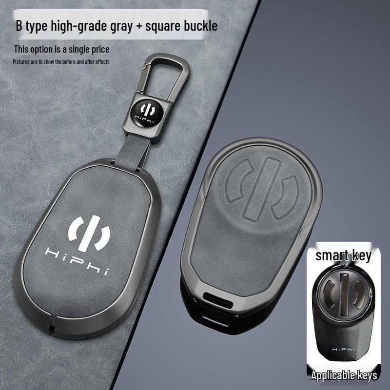 2023 HiPhi Z & Y Key Case: High-End Metal Key Holder with Creative Bag Clip for Men