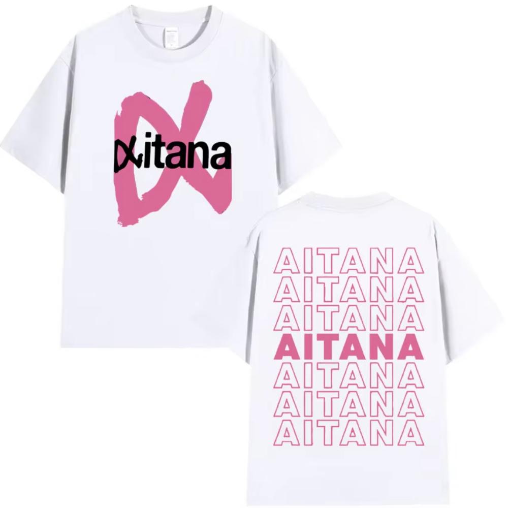 Summer Hot Sale Trendy Singer Aitana Ocana Tour Hippie T Shirt Cotton Tshirt Mens Y2K Casual Short Sleeves Tops Streetwear