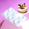Multifunctional 6 Section Silicone Dessert Molds For Homemade Mousses Cakes Heat Resistant Baking Essential