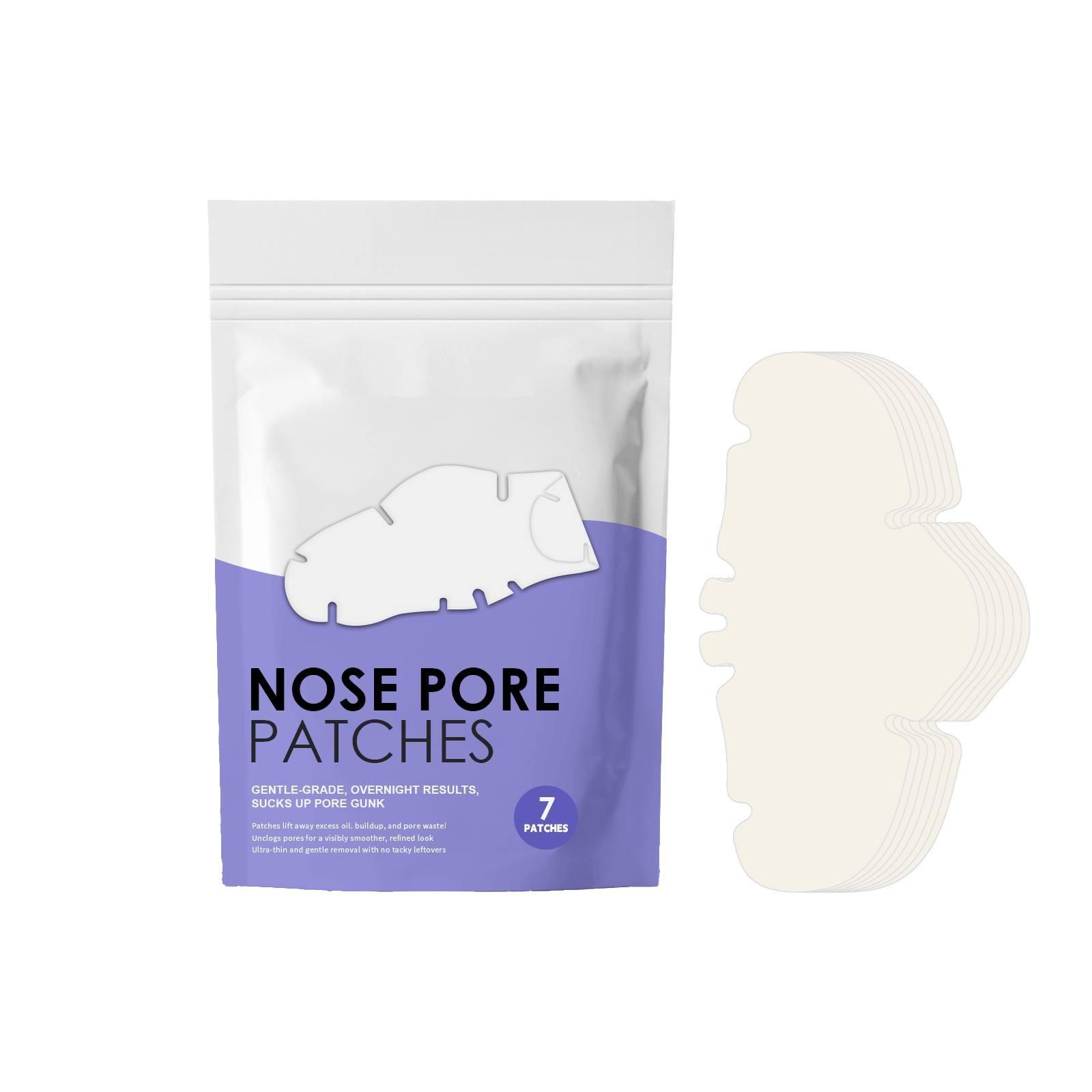 

Патч для пор носа, Патч для очищения пор носа, Отшелушивающий и удаляющий черные точки патч для носа One Size белый