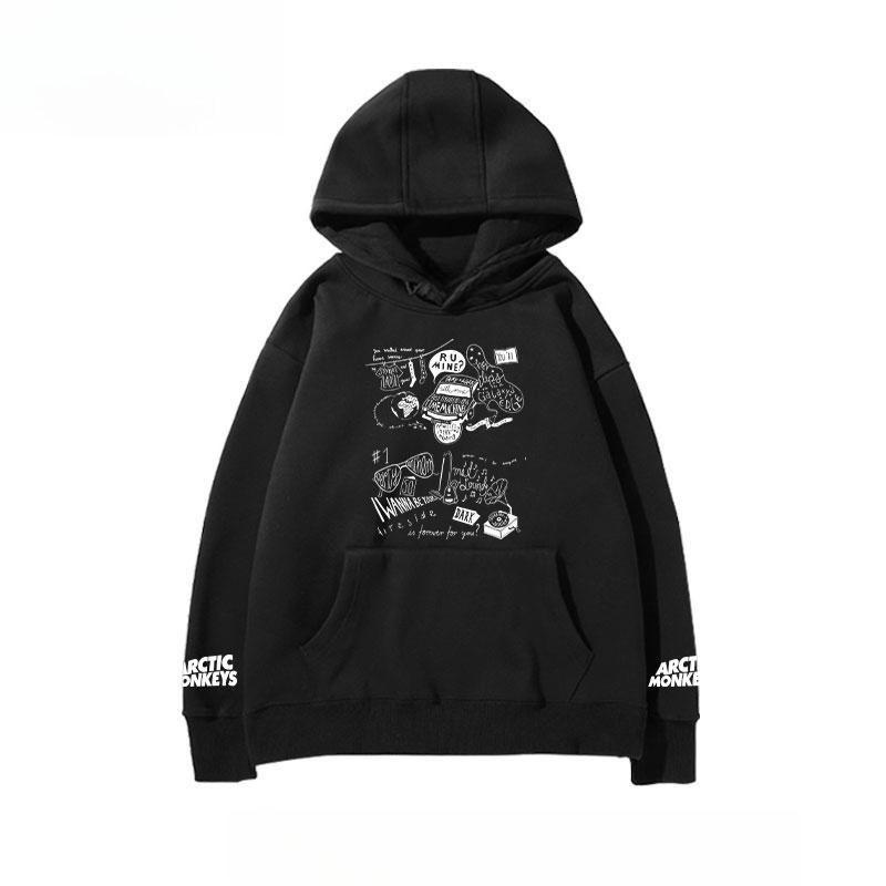 

Arctic Monkeys Hooded Fleece Single Men and Women with Qiu Dong The Arctic Monkeys Rock American Street Coat 3XL