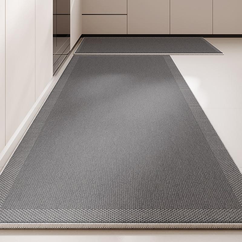 

Ковер для кухни, коврик для пола, ковры темно-серого цвета, длинные коврики для ног, однотонный ковер-дорожка, минималистичные ковры для домашнего декора 1pc 50x80cm