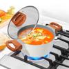 Nonstick Stock Pot Induction Soup Cooking Pot with Lid 2.6L Granite Casserole Stews Soup Pot Pasta Spaghetti Cooking Pot