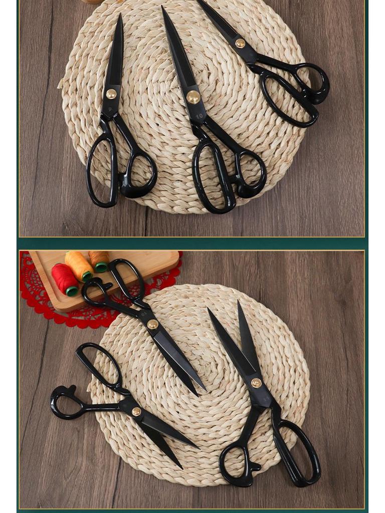 Rustproof Manganese Steel Fabric Scissors for Tailoring and Sewing