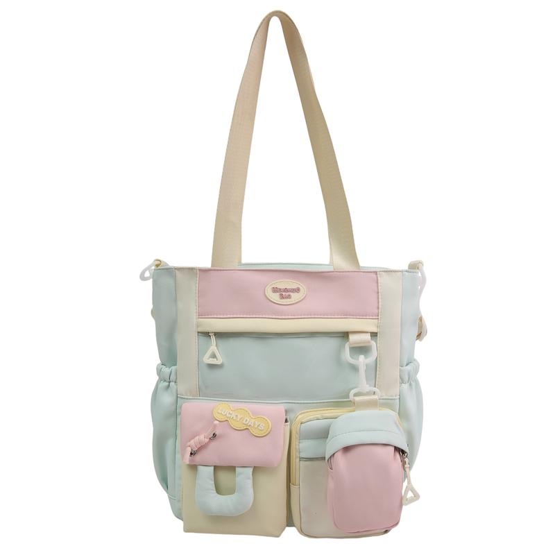 

Цвет Черный Студенческая сумка кроссбоди Женская сумка на плечо большой вместимости зелёный