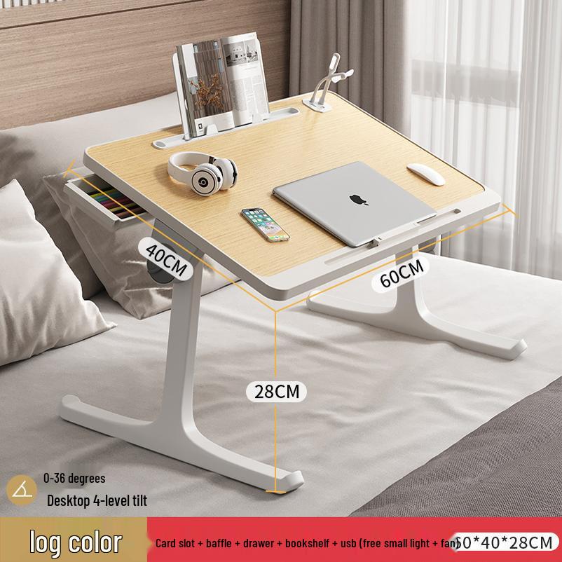 Foldable Dormitory Bed & Bay Window Table with Storage