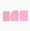 3pcs/set Baking dough cutting scraper Baking cream scraper Thickened cake cream plastic scraper Baking tool