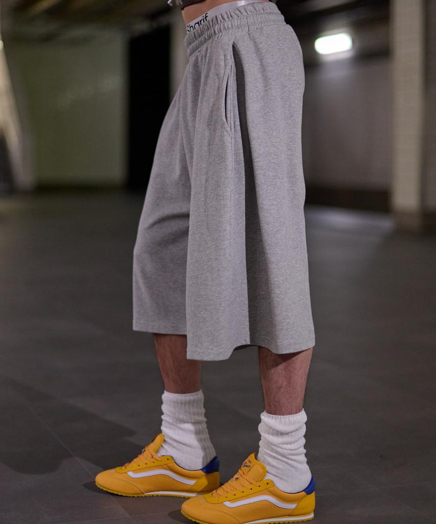 Peideomeonteu [2Pack] Side-Tuck Bermuda Sweatpants 3 Colors