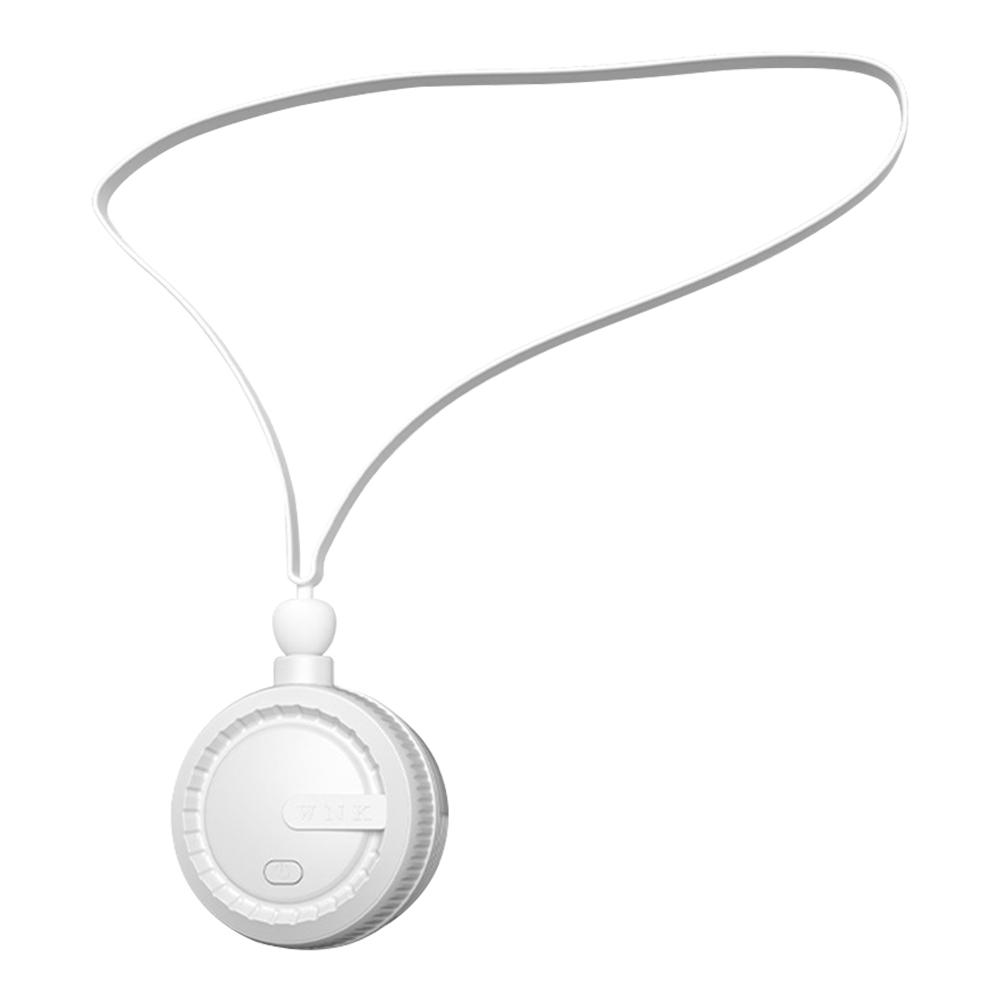 

Портативный шейный вентилятор без лопастей, 3 скорости, зарядка через USB, носимый вентилятор, регулируемый, вращающийся на 360 градусов, для домашнего офиса, путешествий белый