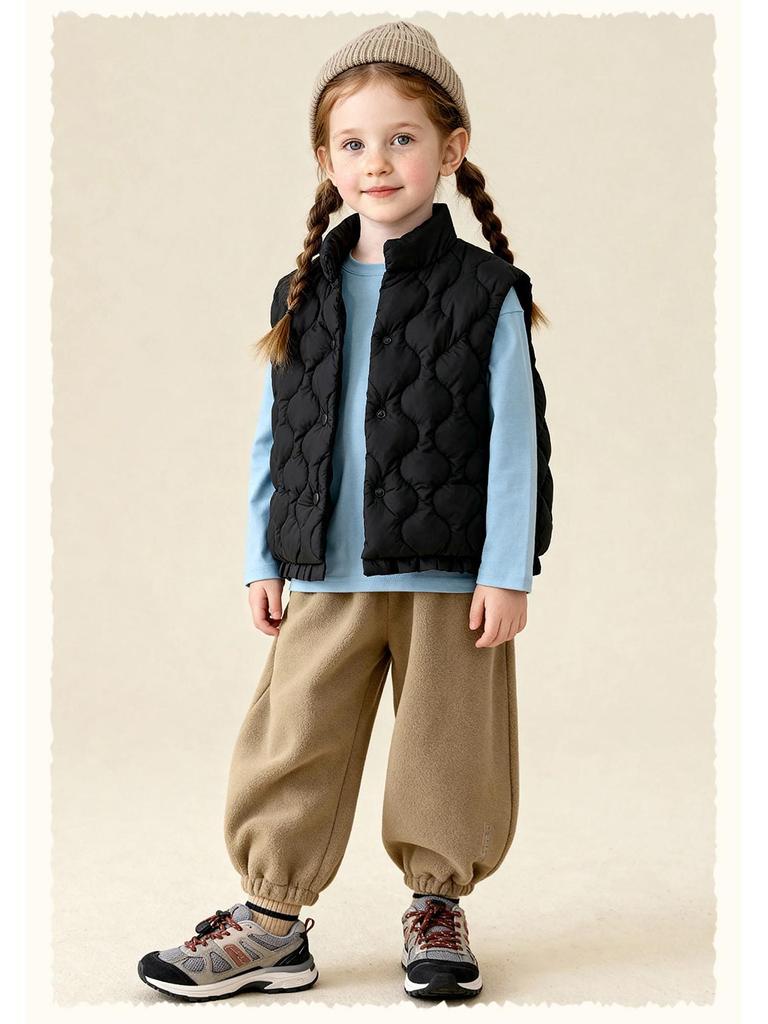 Tongbei Kids' 2025 Winter Warm & Windproof Vest - Versatile & Stylish