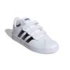 Adidas Vl Court 2.0 Comfortable Lightweight Low-Top Kids Skate Shoes Kids Sneakers White Black DB1837