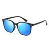 New polarized sunglasses, European and American retro fashion sunglasses, men's and women's colorful outdoor two-color rice nail glasses