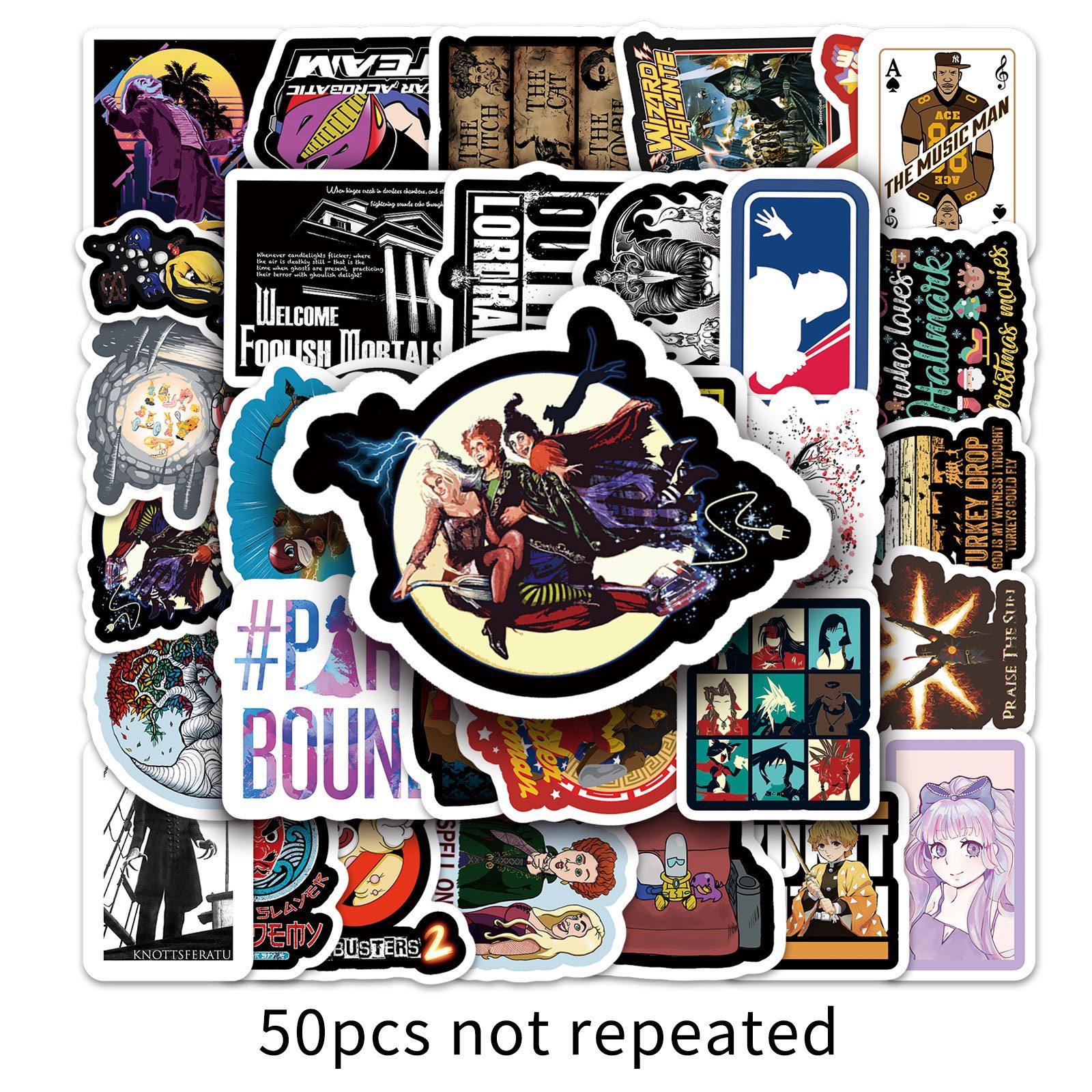 

50 Trendy Personalized Decoration Creative Suitcase Notebook Computer Scooter Car Waterproof Decor Mobile Phone Stickers