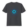 Cardano Crypto Ada Coin Blockchain Cryptocurrency T Shirt with Blue Dot Pattern Design vintage Washed Breathable Unisex
