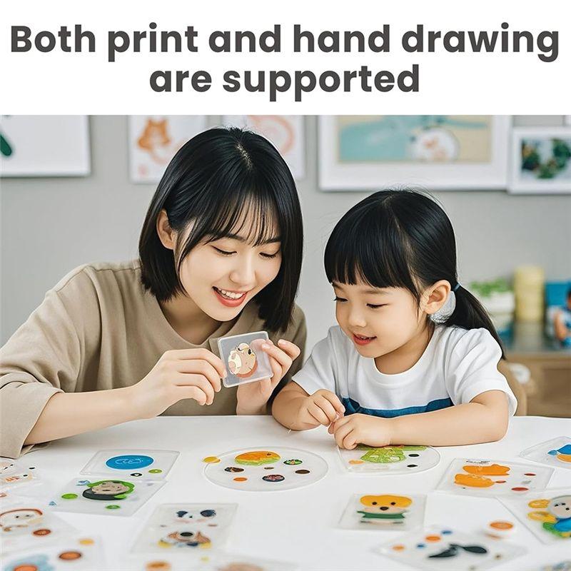 A20F-Printable Heat Shrink Sheets, Printable Shrink Plastic Sheet Films Shrink Paper For DIY Crafts, Jewelry,Keychains
