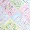 1 Sheet High Grade 3D Relief Sticker Flower Grass Musical Raised Sticker Adhesive Decorative Phone Case Accessories