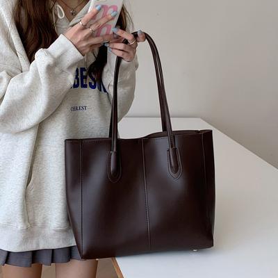 Vintage Tote Bag Commuter Bag Stilīgs viss Lielas ietilpības viena plecu soma