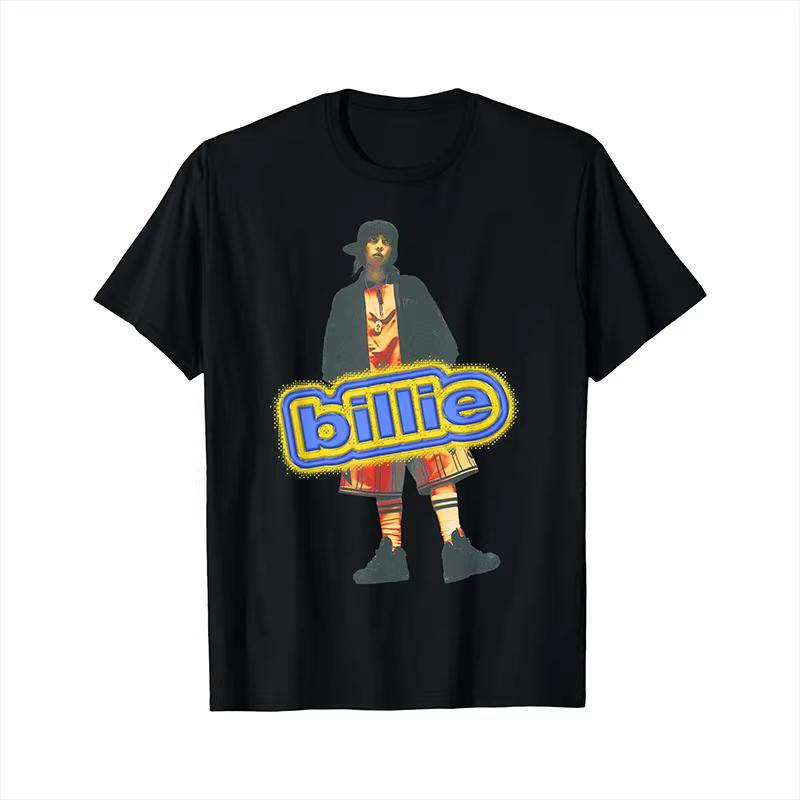 Bilie Eilish An American Streetwear Vintage Singersongwriter Offers A Summer Shortsleeved Tshirt for Both Men and Women