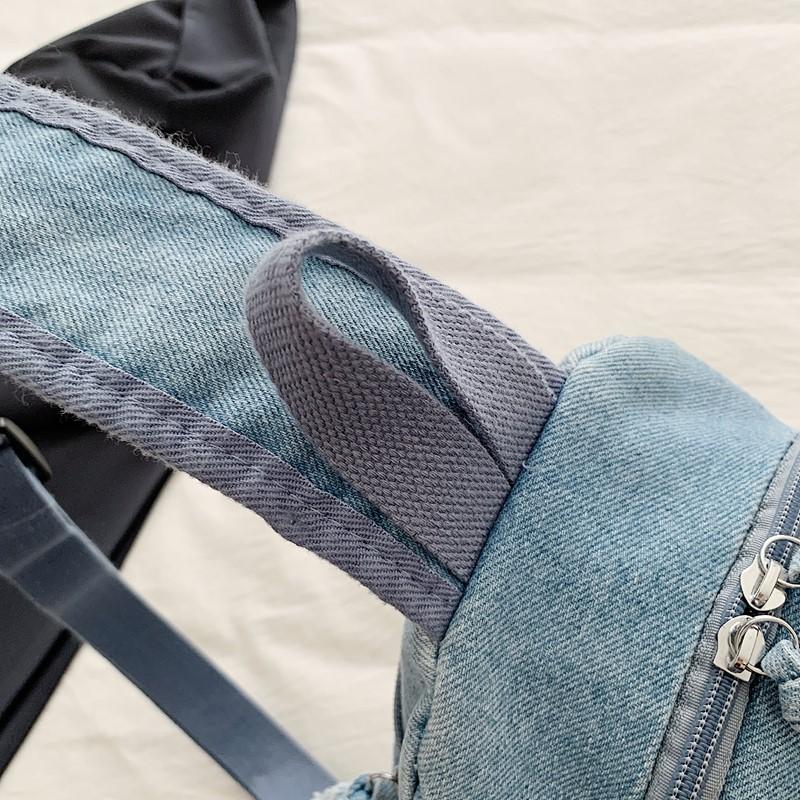 Denim Chest Bag Women's Shoulder Bag General Bag Lightweight Student Crossbody Bag