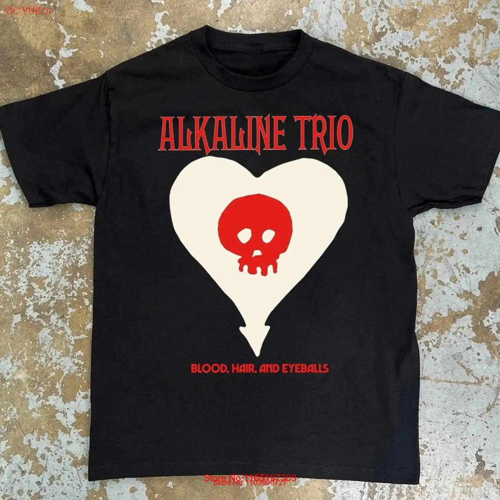 

Alkaline Trio Heart Skull T Shirt Blood Hair and Eyeballs Tour 2024 Music Concert vintage Washed graphic Versatile Stylish 5XL різнокольоровий