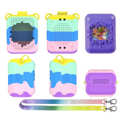 Multiplecolor Silicone Case Anti-Scratch Protective Skin Cover with Lanyard for Bitzee Virtual Electronic Pets Accessories