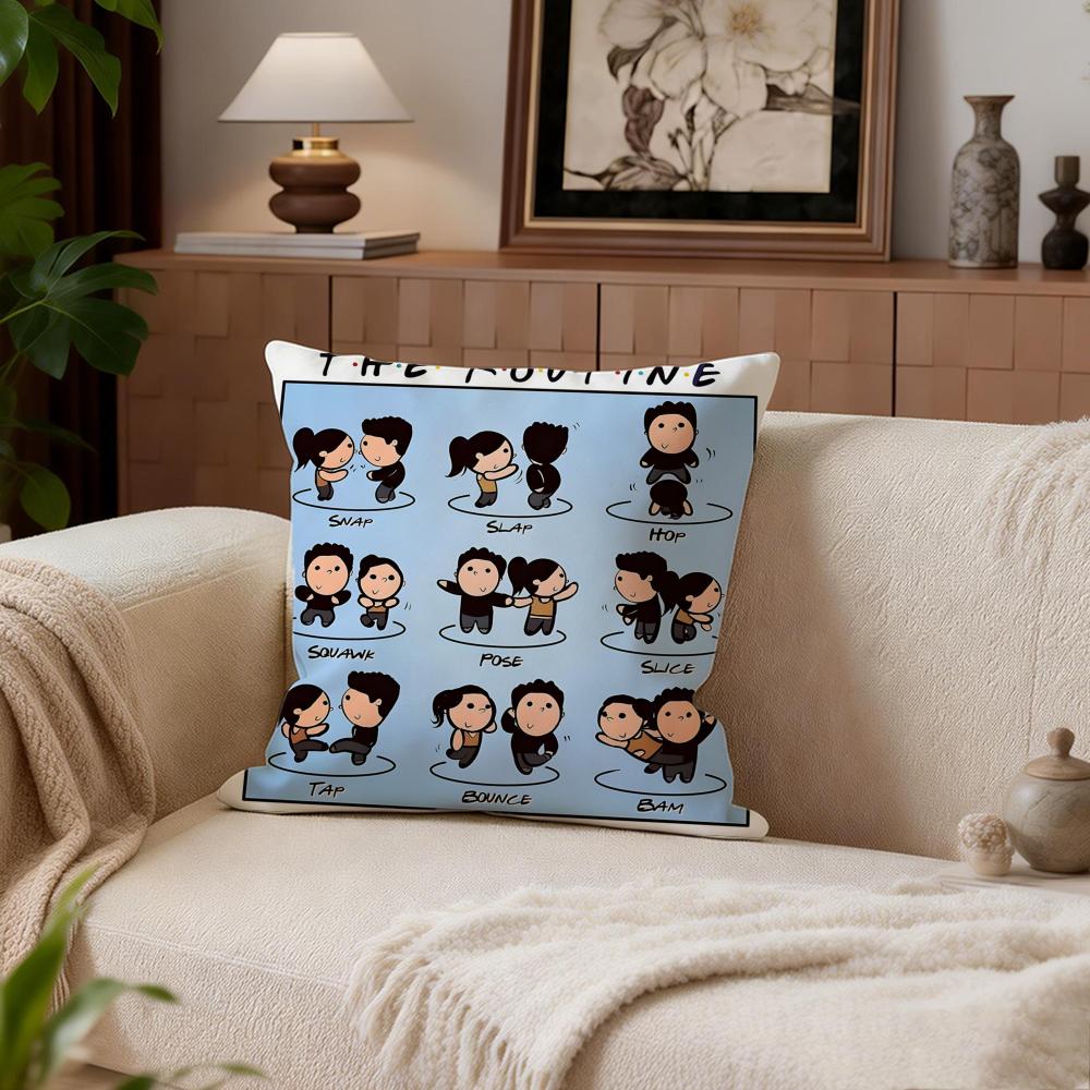 Comedy Friends Cushion Cover Cushion Cover Set 4Pcs 50x50 45x45 40x40 Pillowcase Decorative Sofa Home Decor