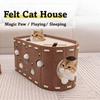 Felt Cat Bed All-in-one Cat Castle House Japanese Style Cat House  Four Seasons