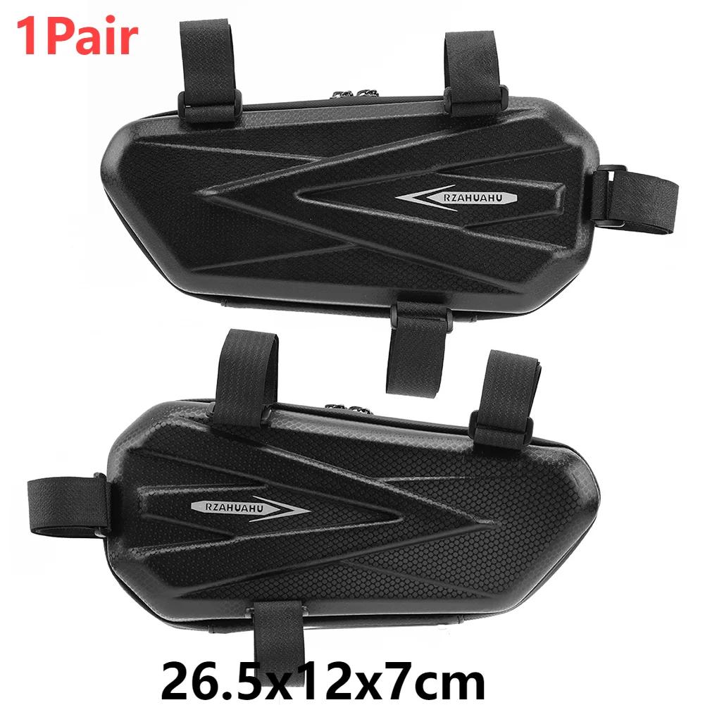 Motorcycle Side Bags Waterproof EVA Hard Shell Electric Bike Hanging Bag Mountain Bike Triangle Pouch Bag Motorcycle Saddle Bag