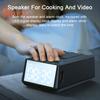 Speaker Bluetooth-compatible with Phone Stand LED Display Alarm Clock HD-compatible Sound Multi-functional Speaker