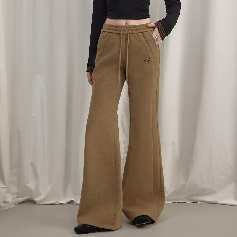 UNIFREE Women's High-Waist Loose Flared Trousers