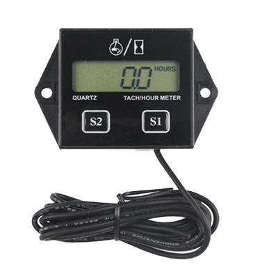 Engine Digital Display Tach Hour Meter Gauge Inductive Speedometer Car Stroke Tachometer Motorcycle Lawn Mower Durable