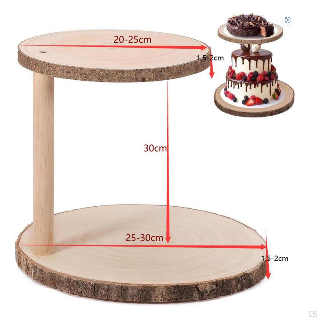 Elegant Wooden Dessert Display Stand