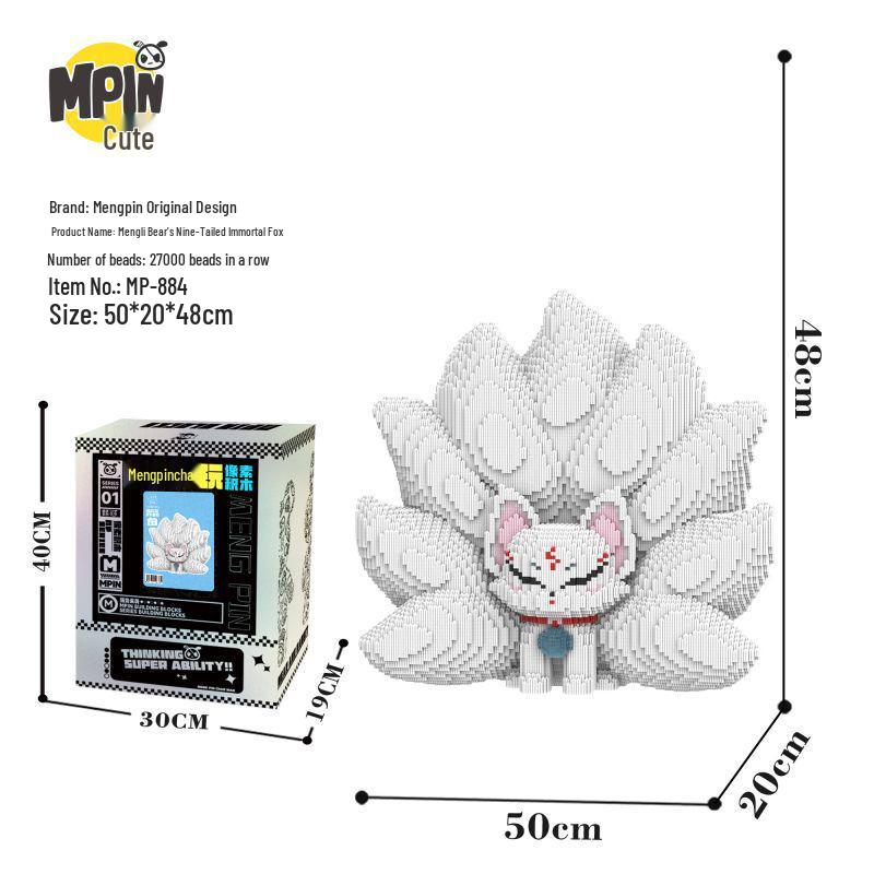 

Exclusive MPIN Mengpin 3D Immortal Fox Educational Building Blocks Set
