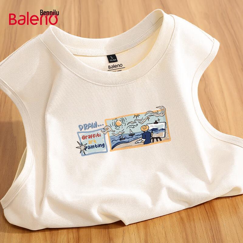 Мужская хлопковая жилетка с принтом Baleno XL