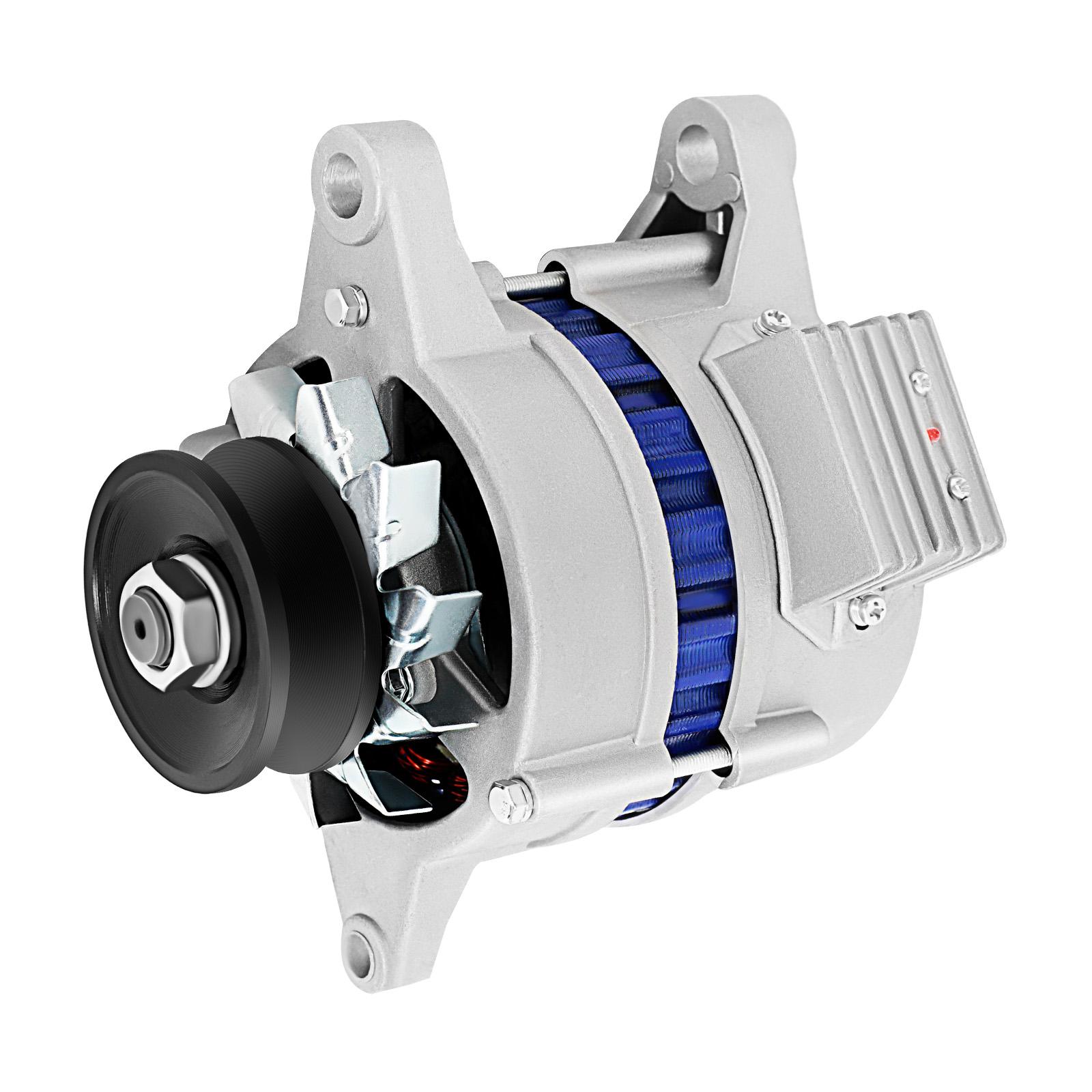 

1200W Permanent Magnet AC Generator, 12V-14V Pure Copper Motor for Agricultural Vehicles, Tractors, Battery Charging & LED Light серебряный