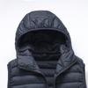 Men's Winter Hooded Down Cotton Vest Waistcoat
