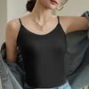Damen Kunstseide Camisole Top Eis Seide Satin Tank Top Spaghetti