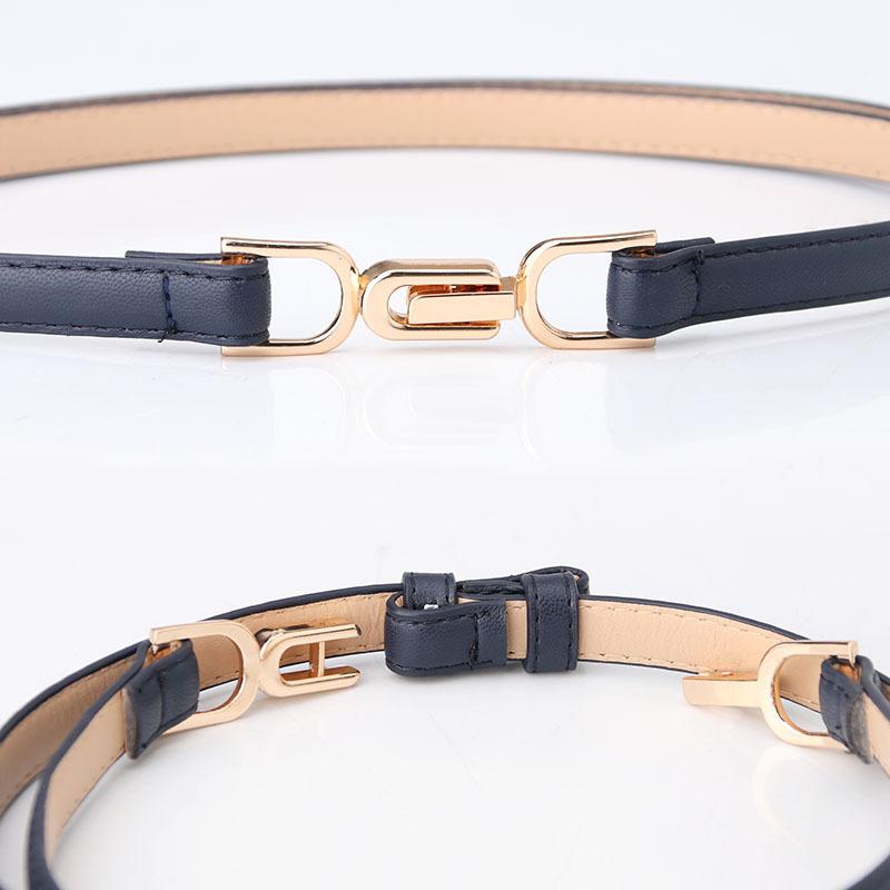 Cool Belt Female Pair Buckle Adjustable Thin Belt Simple Dress Decorative Small Belt Factory