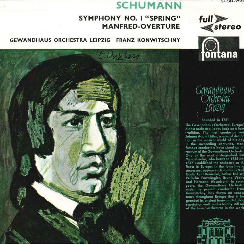 

LP Record FRANZ KONWITSCHNY(COND.)/GEWANDHAUS - Schumann/Symphony No.1 spring ,manf SFON7507 VICTOR Japan Classical Used