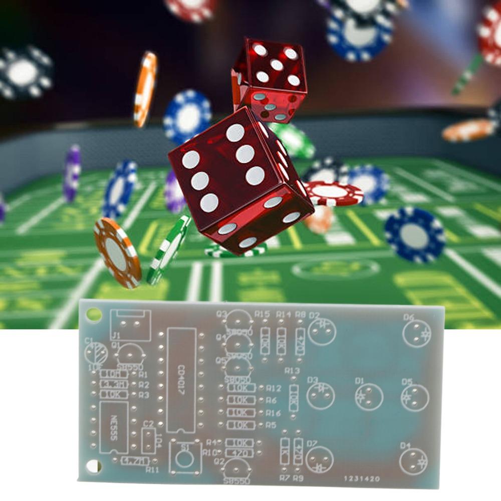 4.5~5V Electronic Dice Kit LED Dice Electronic Production Set Funny DIY Set  Hobby Building