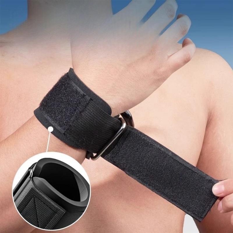1/2pcs Adjustable Metal Hook Grips Strap NonSlip Auxiliary Power Wrist Guard Fitness Power Hook Homes Gym Equipment