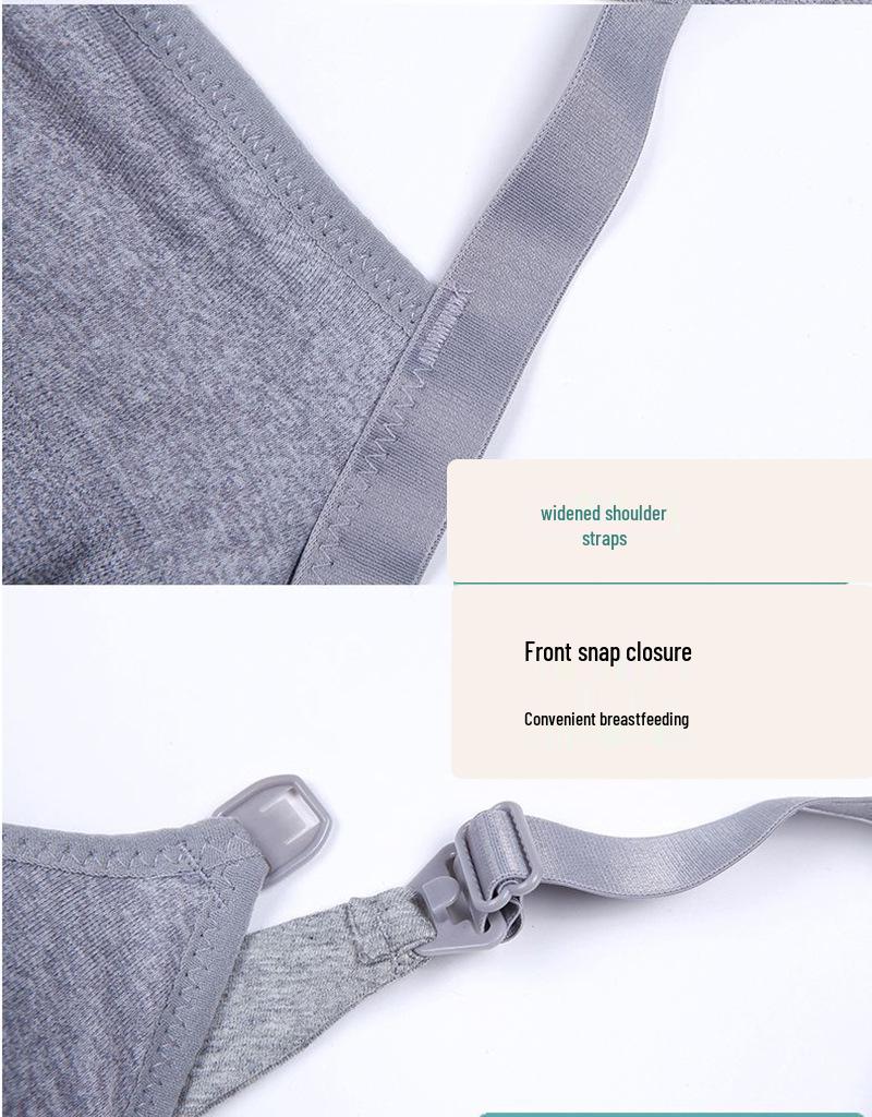 Wire-Free Maternity Nursing Bra: Thin Cup, Front-Opening, One-Piece Design for Pregnancy & Breastfeeding