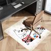 Moomin Cartoon Printed Absorbent Washable Carpet,Non-Slip Bathroom Mats,Kitchen Rugs,Living Room Entrance,Camping Picnic Rugs