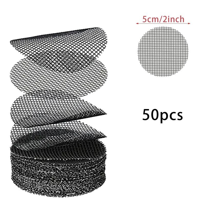 

Pot Hole Mesh Pad Grid Round Drainage Hole Screen For Pot Bottom Prevent Soil Loss Bonsai Flower Plant Gardening Tools 50/100pcs