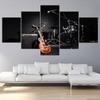 5 Panels Abstract The Drums of Neil Peart Music Instrument Canvas Painting Posters and Prints Wall Pictures Home Decor No Frame