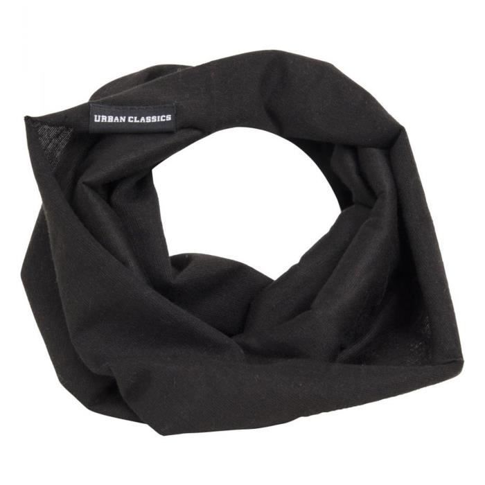 Écharpe - Urban Classics - Tube - Noir - 100% polyester - Mixte