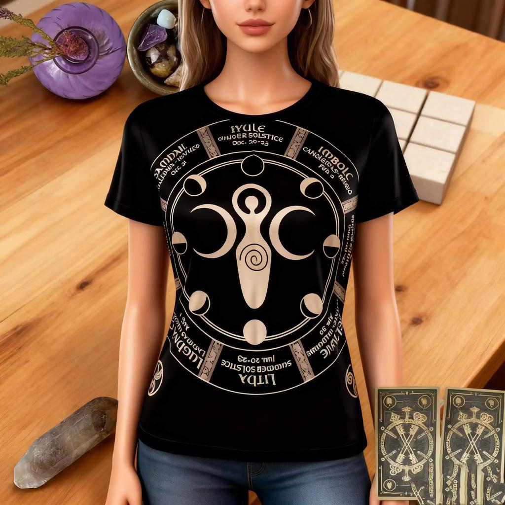 Summer Women's Elegant Personalized Cartoon Black Cat 3D Printed Top T-shirt Women's Casual Fashion Short Sleeve Top