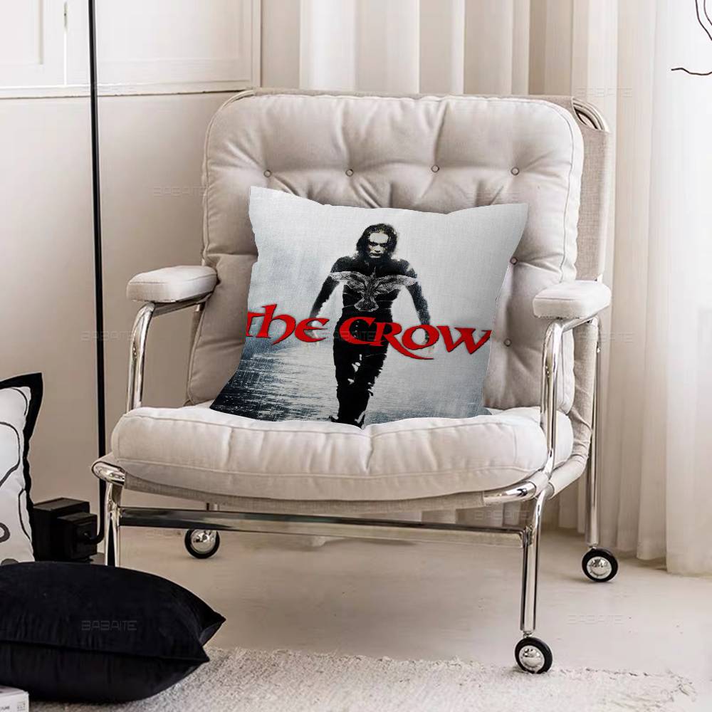 Classic Movie T-The Crow Pillow Gift Home Office Decoration Bedroom Sofa Car Cushion Cover case 45x45 12x12Inch